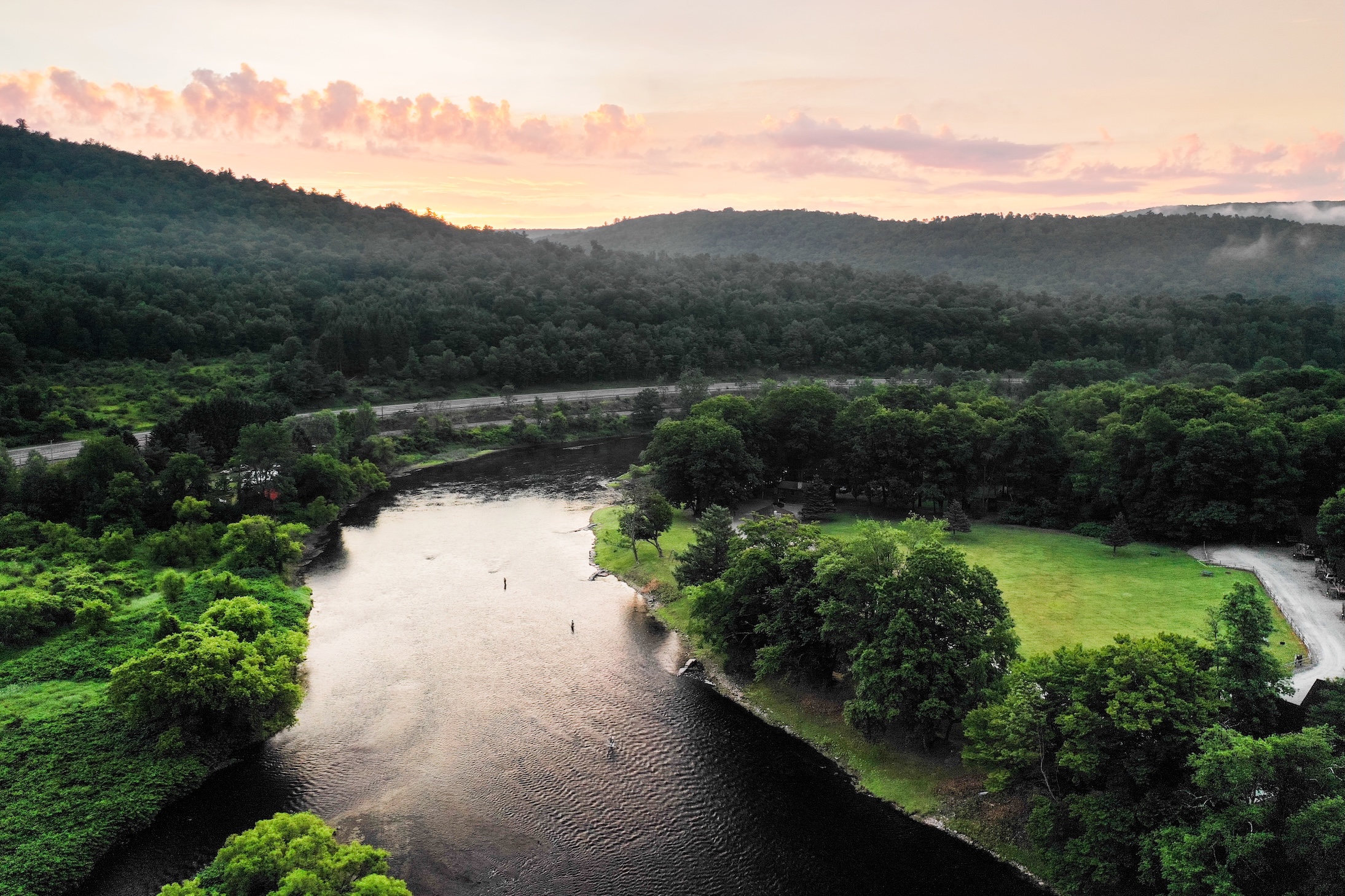 Aerial landscape photography